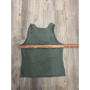 AND NOW THIS Women's Sage‎ Green Racerback Tank Top Size L thumbnail 4