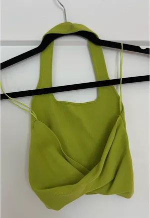 Glassons Twist Back Halter Crop Top thumbnail 3