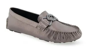 Aeropostale NEW Aerosoles Women's Gaby Casual Loafer Color:Graphite Leather SZ-9 Slip On thumbnail 1