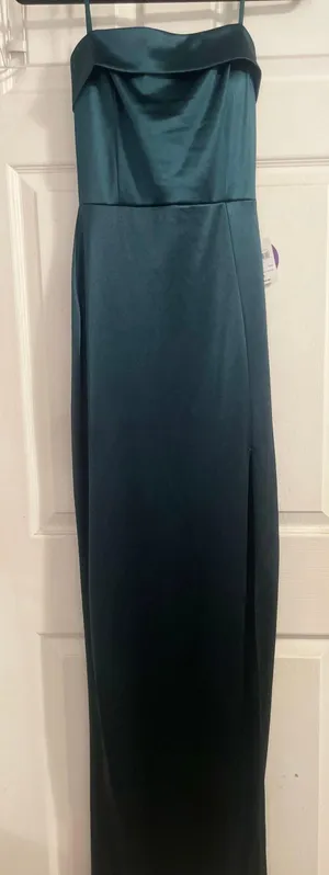 Windsor Hunter Green Strapless Maxi Dress thumbnail 1