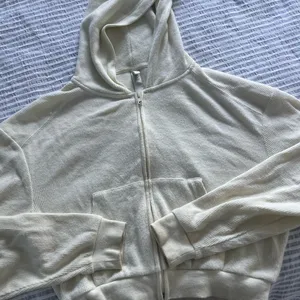 Cream skims cropped zip up  thumbnail 1