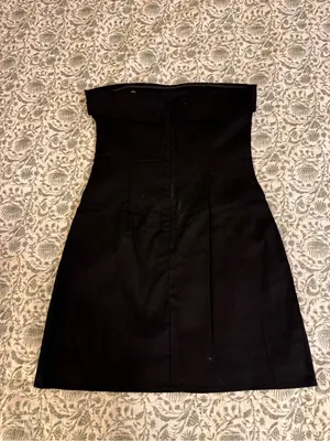 Strapless Black Sheath Dress - Classic Evening Style thumbnail 2