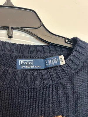 Polo Ralph Lauren Bear Cotton-Linen Sweater thumbnail 3