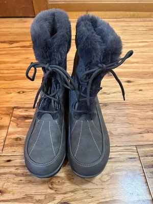 JBU Women's Colorado Cozy Faux Fur Lined Snow Boots Dark Grey‎ Size 9 NWOT thumbnail 2