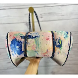 Parker & Hyde Jenn Watercolor Thatcher Tote Bag with Matching Pouch Neoprene thumbnail 4