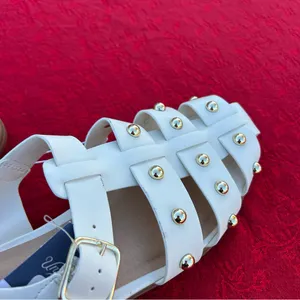 Universal Threads Women's Winnie Studded Fisherman Sandals - Off-White size 8.5 thumbnail 6