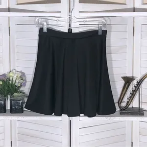Vintage Y2K black mini skirt skater style broomstick goth rave punk grunge sz M thumbnail 3