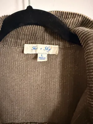 Army green corduroy jacket thumbnail 2