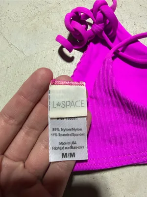 L Space Women’s Bright Magenta Knot-Strap Bikini Top medium thumbnail 7