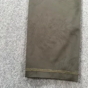 Zyia Active Cropped Leggings Women's 12 Olive Green Floral Print Gym Workout thumbnail 2