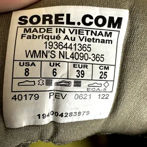 Sorel Out 'N About Plus Sneakers Shoes Suede Lace Up Ankle Comfort Sage Green 8 thumbnail 6