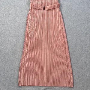 Dress Forum Los Angeles Strapless Midi Dress Women's Medium Champagne Belted New thumbnail 9