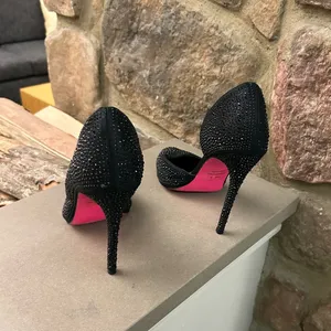 Heels Chic Black and Pink Embellished Heels-charlotte russe/no flaws-clean! 9 thumbnail 2