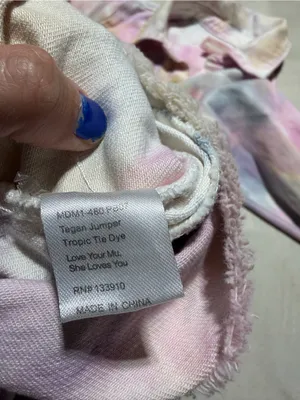 Show me your mumu tegan jumper tropic Tie-Dye Button-Up Romper XS thumbnail 8