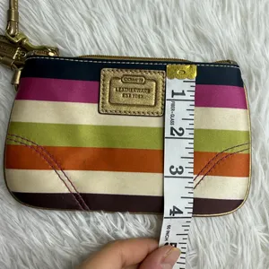 y2k COACH Legacy Multicolor Wristlet thumbnail 8