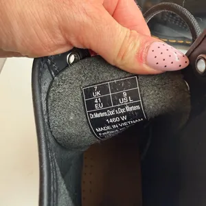 Dr. Martens Black Boots with Yellow Stitching thumbnail 6