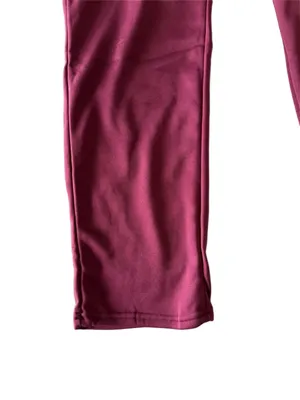 NEW Maroon Pull On Waist Open Straight Leg Sweatpants Size 2XL #260786 thumbnail 3