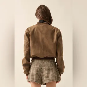 Prómesa Bombs Away vegan leather bomber jacket thumbnail 3