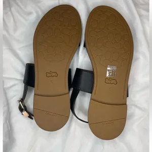 Coach black sandals thumbnail 6