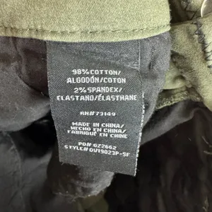 Dictionary Olive Green Mid Rise Skinny Ankle Fit Pants Pockets‎ Embroidered Sz 6 thumbnail 6