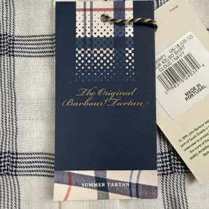 Barbour Summer Tartan Kelso Shirt Womens 12 Cloud/Blue Plaid Cotton British Prep thumbnail 9