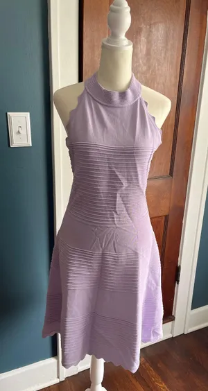 Nordstrom NWOT Lavender Fit and Flare Dress thumbnail 3