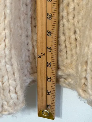 Free People Be There Chunky Knit Sweater Size Small Beige Oversized Neutral thumbnail 10