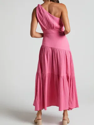 SHOWPO Celestia Dress in Bright Pink thumbnail 2