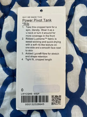 Lululemon Power Pivot Ribbed Tank Top thumbnail 4