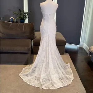 Women’s Bohemian Wedding Dress Zip Up Back with Ivory Lining Size 18W NWT thumbnail 9
