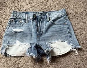 Light American Eagle Wash Jean Shorts thumbnail 1