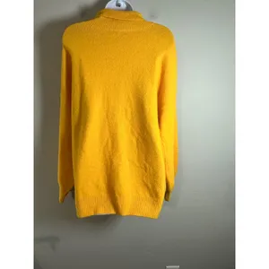 Whistles Yellow Oversized Funnel Neck Knit Wool‎ Blend Sweater M 2260969 thumbnail 6