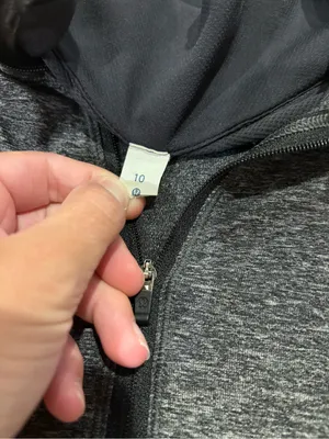 lululemon athletica Heathered Charcoal Quarter-Zip Pullover thumbnail 2