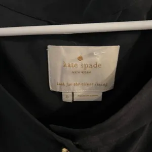 Kate Spade 100% Silk Colorblock Black Blue Popover Shift Career‎ Dress size 8 thumbnail 13