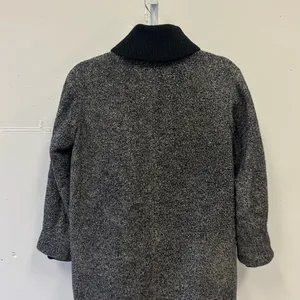Vince Shawl Collar Asymmetrical Zip Wool Blend Lambskin‎ Trim Tweed Ines Coat XS thumbnail 10