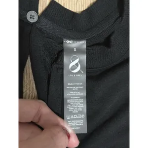 Lou & Grey Signaturesoft Jogger Jumpsuit Womens S Black Sleeveless Drawstring‎ thumbnail 4
