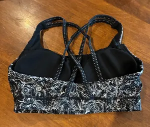 Lululemon black and white sports bra 8 thumbnail 1