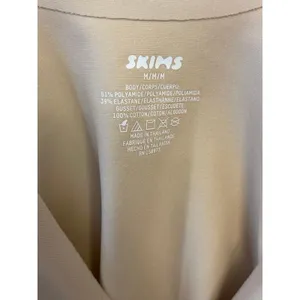 NWT Skims Body Unlined Plunge Thong Bodysuit in Sand M thumbnail 7