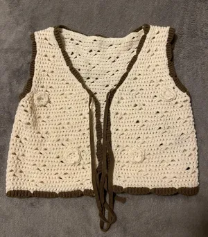 Crocheted Top️ White thumbnail 3