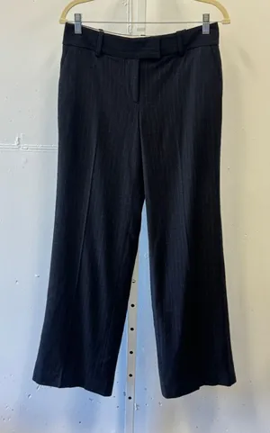 Ann Taylor Womens Pinstripe Wool Blend Wide Leg Dress Pants Grey Size 4 252206 thumbnail 1