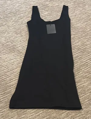 Elegant Black Sleeveless Dress Size XS thumbnail 1