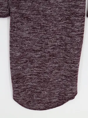Wilfred Free Aritzia Dress Medoum Burgundy Marled Long Sleeve Scoop Neck Stretch thumbnail 12