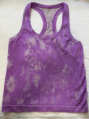 Lululemon Swiftly Tech Racerback Tank Top - Purple Tie Dye / Floral thumbnail 1