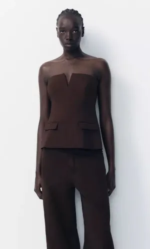 Zara - STRAPLESS TOP thumbnail 1