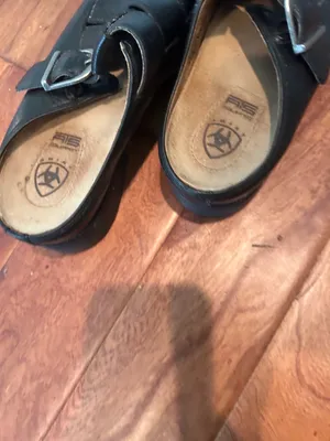 Ariat Vintage Black Leather Fisherman Mule Sandals Size 7.5 B thumbnail 3