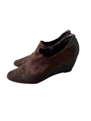 DONALD J PLINER Ferny Brown Suede Wedges Size 7 thumbnail 6