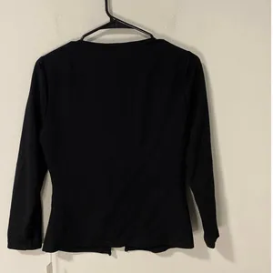 NWT Reformation Owen Knit Top Black Cutout Button Top M thumbnail 3