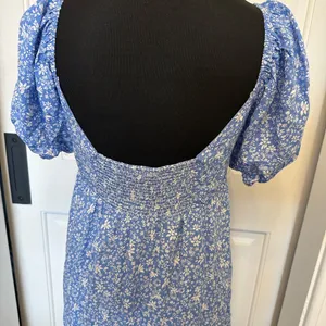 Altar’d State Empire Waist V Nevk Floral Blue Mini Dress NWOT thumbnail 6