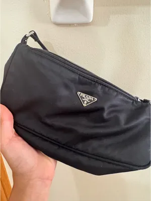 Nylon Shoulder Prada Bag Black thumbnail 2
