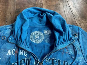 Affliction American Customs Moto Club LA Women’s Sz. M Zipper Top thumbnail 5